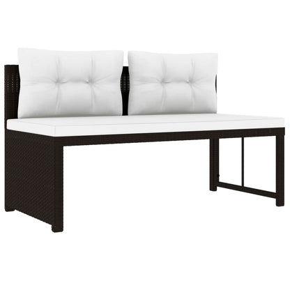 vidaXL 4-tlg. Garten-Lounge-Set Poly Rattan Braun