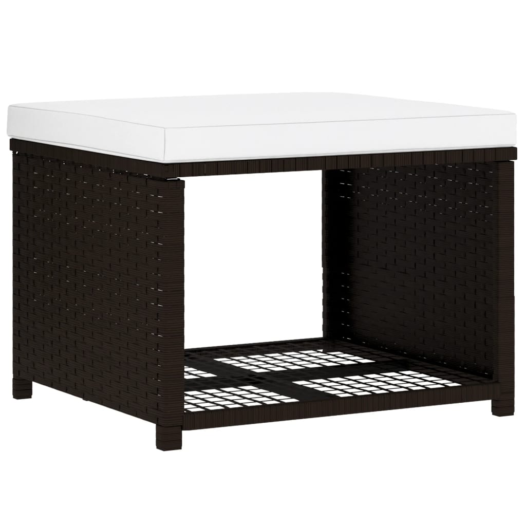vidaXL 4-tlg. Garten-Lounge-Set Poly Rattan Braun