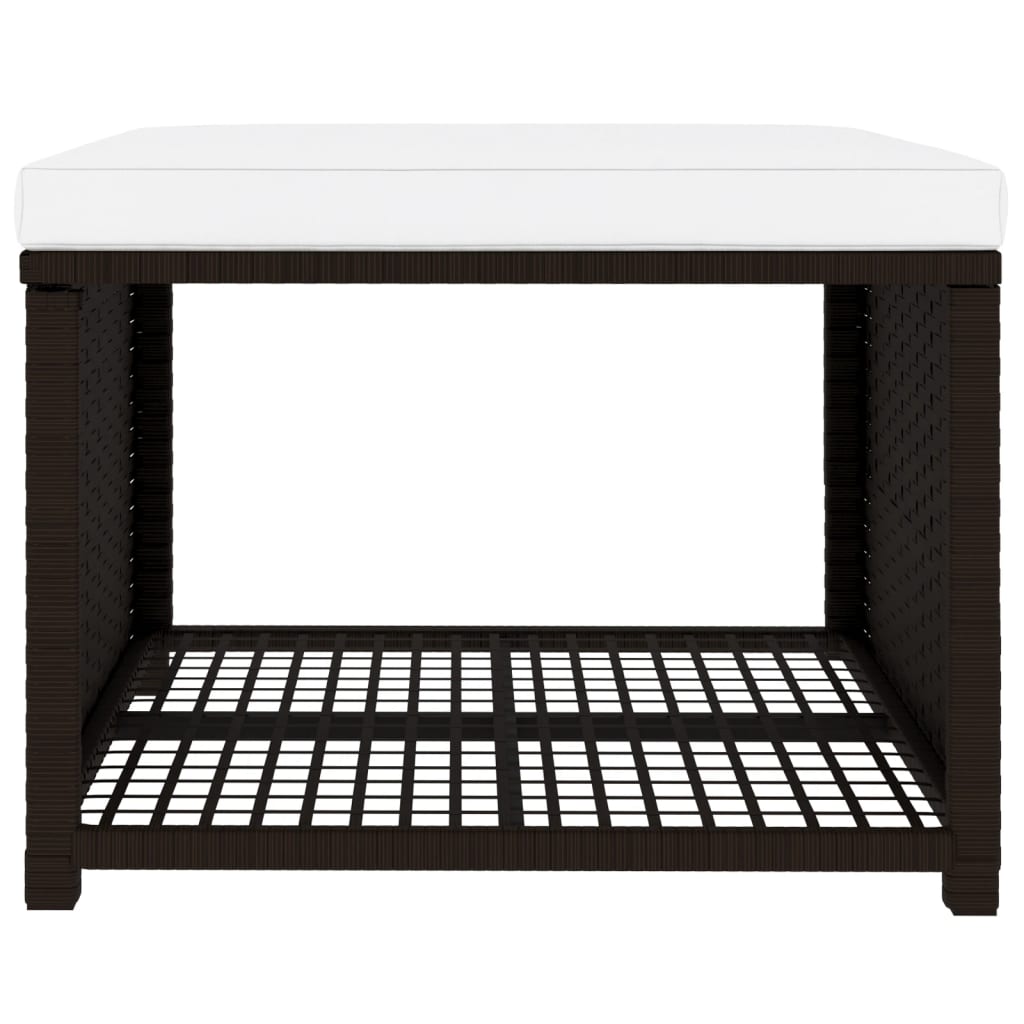 vidaXL 4-tlg. Garten-Lounge-Set Poly Rattan Braun