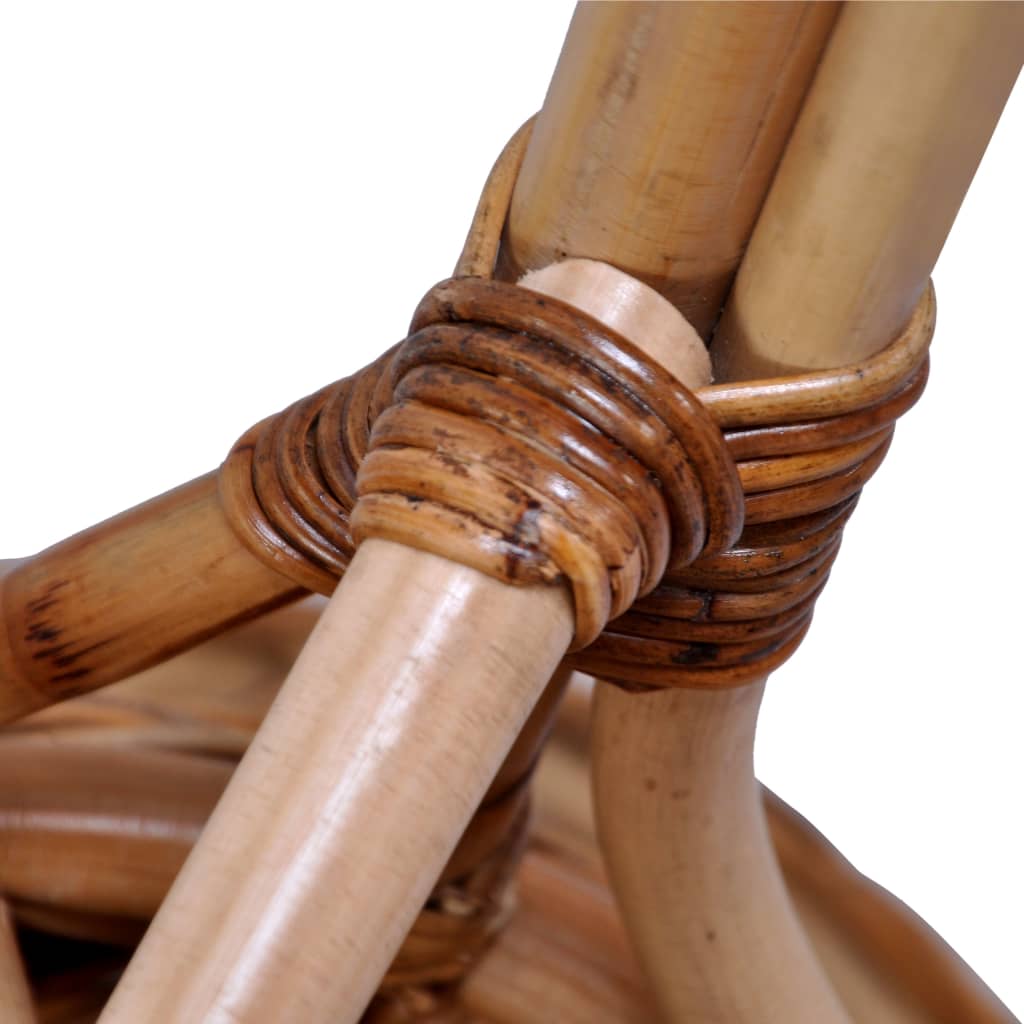 vidaXL Gartenstuhl Rattan Natur Braun