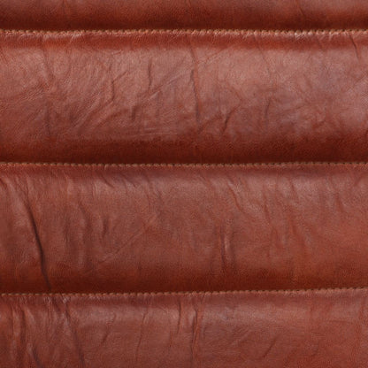 vidaXL Esszimmerstühle 6 Stk. Echtleder Braun