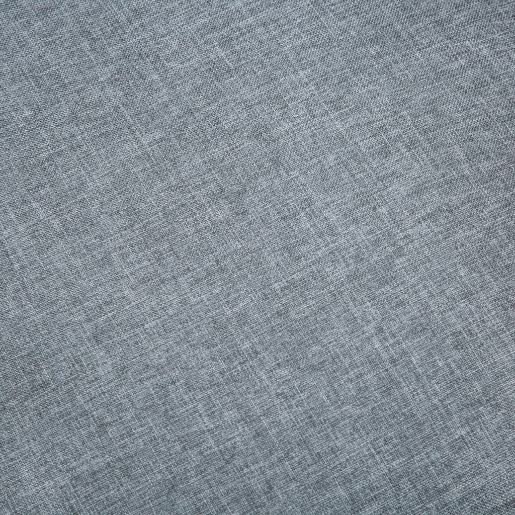 vidaXL 2-Sitzer-Sofa Stoff Hellgrau