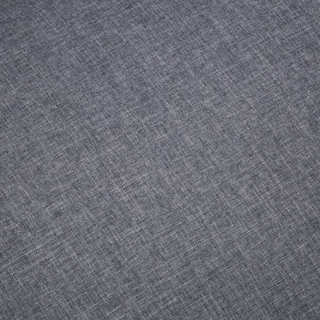 vidaXL 2-Sitzer-Sofa Stoff Dunkelgrau