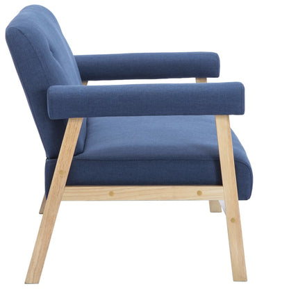 vidaXL 2-Sitzer-Sofa Stoff Blau