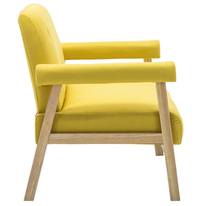 vidaXL 2-Sitzer-Sofa Stoff Gelb