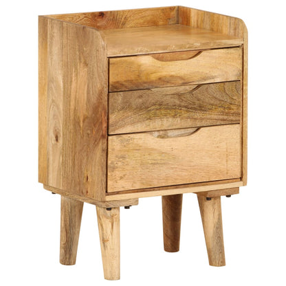 vidaXL Table de chevet Bois de manguier massif 40x30x59,5 cm