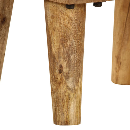 vidaXL Table de chevet Bois de manguier massif 40x30x59,5 cm