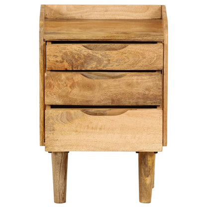 vidaXL Table de chevet Bois de manguier massif 40x30x59,5 cm
