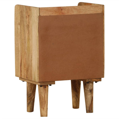 vidaXL Table de chevet Bois de manguier massif 40x30x59,5 cm