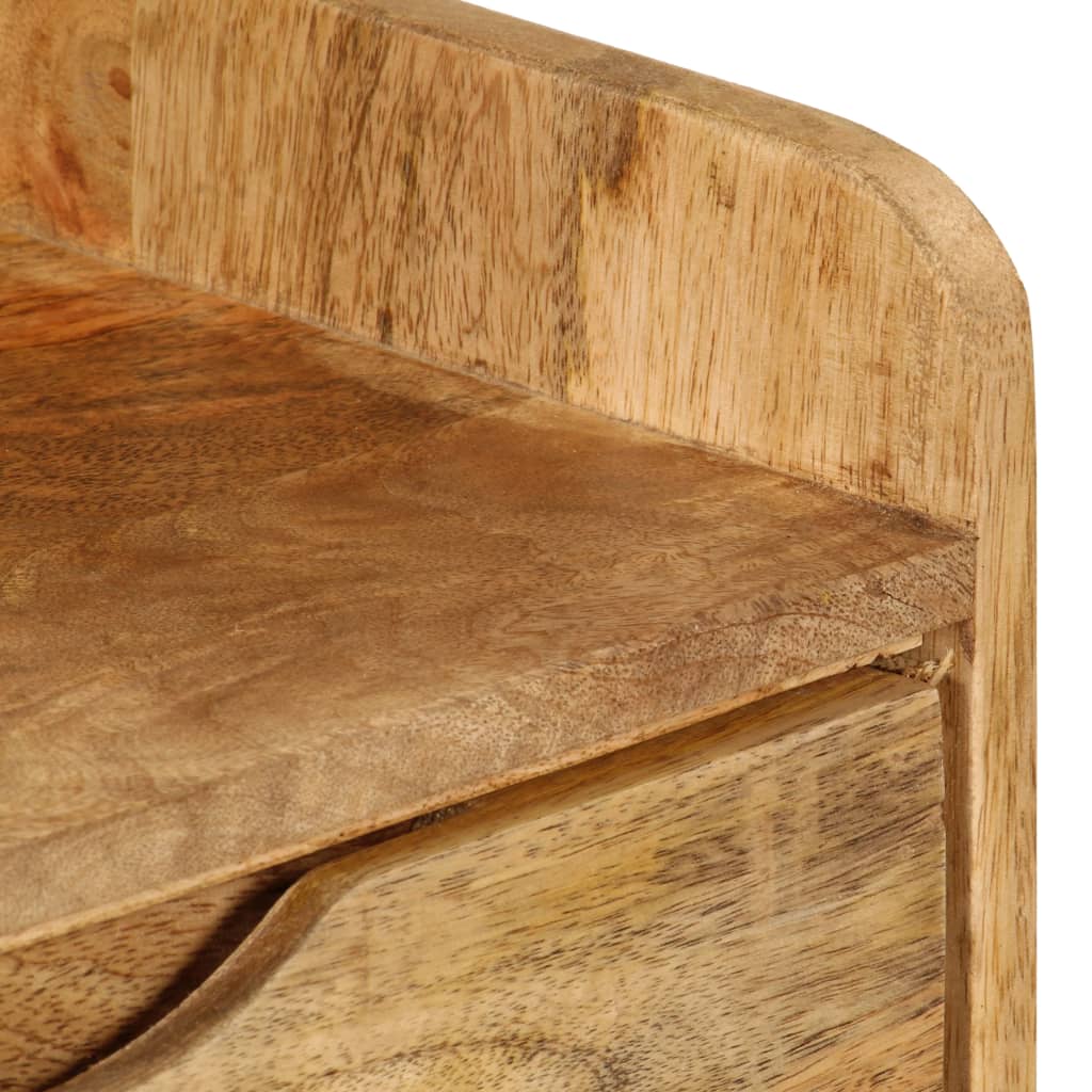 vidaXL Table de chevet Bois de manguier massif 40x30x59,5 cm