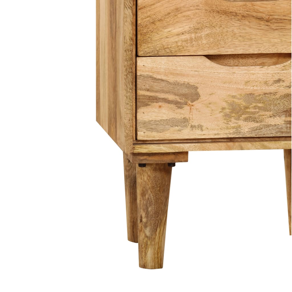 vidaXL Table de chevet Bois de manguier massif 40x30x59,5 cm