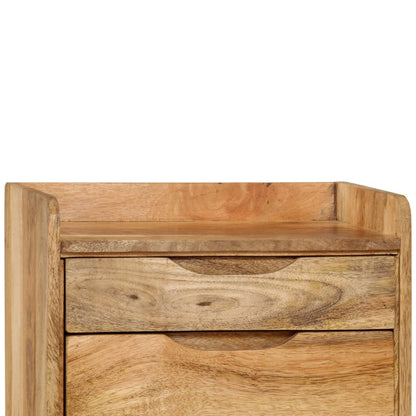 vidaXL Table de chevet Bois de manguier massif 40x30x59,5 cm