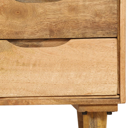 vidaXL Table de chevet Bois de manguier massif 40x30x59,5 cm