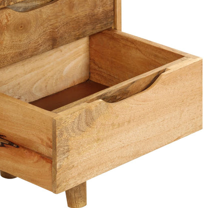 vidaXL Table de chevet Bois de manguier massif 40x30x59,5 cm