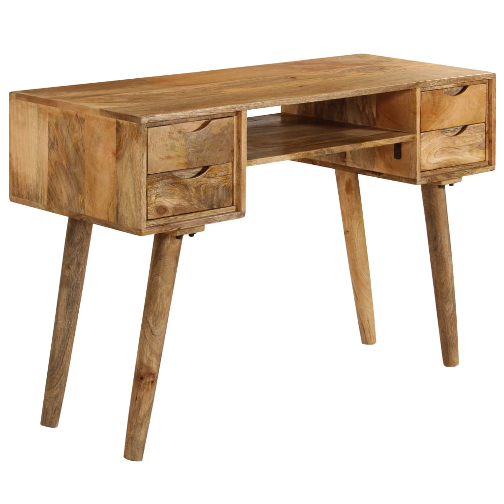 vidaXL Schreibtisch Massivholz Mango 115×47×76 cm