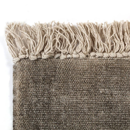 vidaXL Kelim-Teppich Baumwolle 160x230 cm Taupe