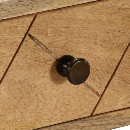 vidaXL Schreibtisch mit Schubladen Massivholz Mango 110×50×76 cm