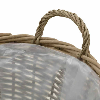 vidaXL Carré potager 4 pcs. en saule avec doublure PE