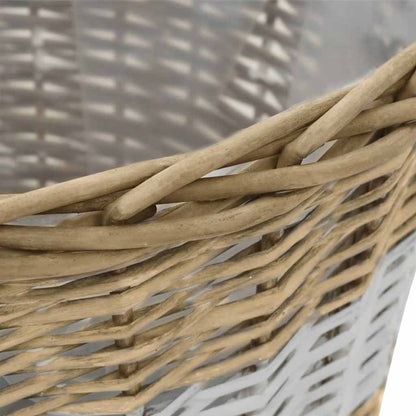vidaXL Carré potager 4 pcs. en saule avec doublure PE