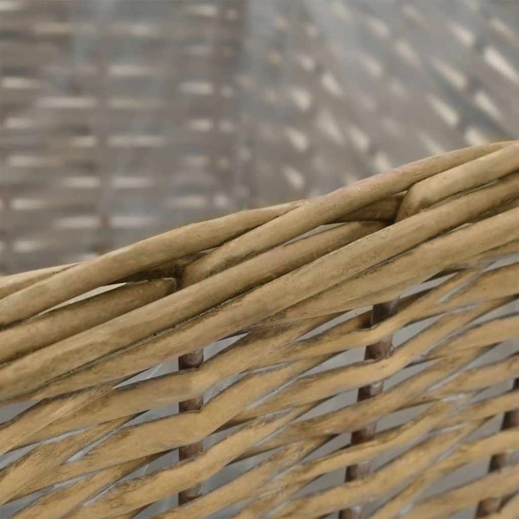 vidaXL Jardinière surélevée en osier, 3 pièces, avec doublure en PE