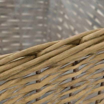 vidaXL Jardinière surélevée en osier, 3 pièces, avec doublure en PE