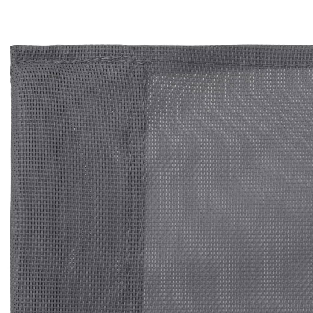 vidaXL Salon de jardin 4 pcs Tissu et acier Gris