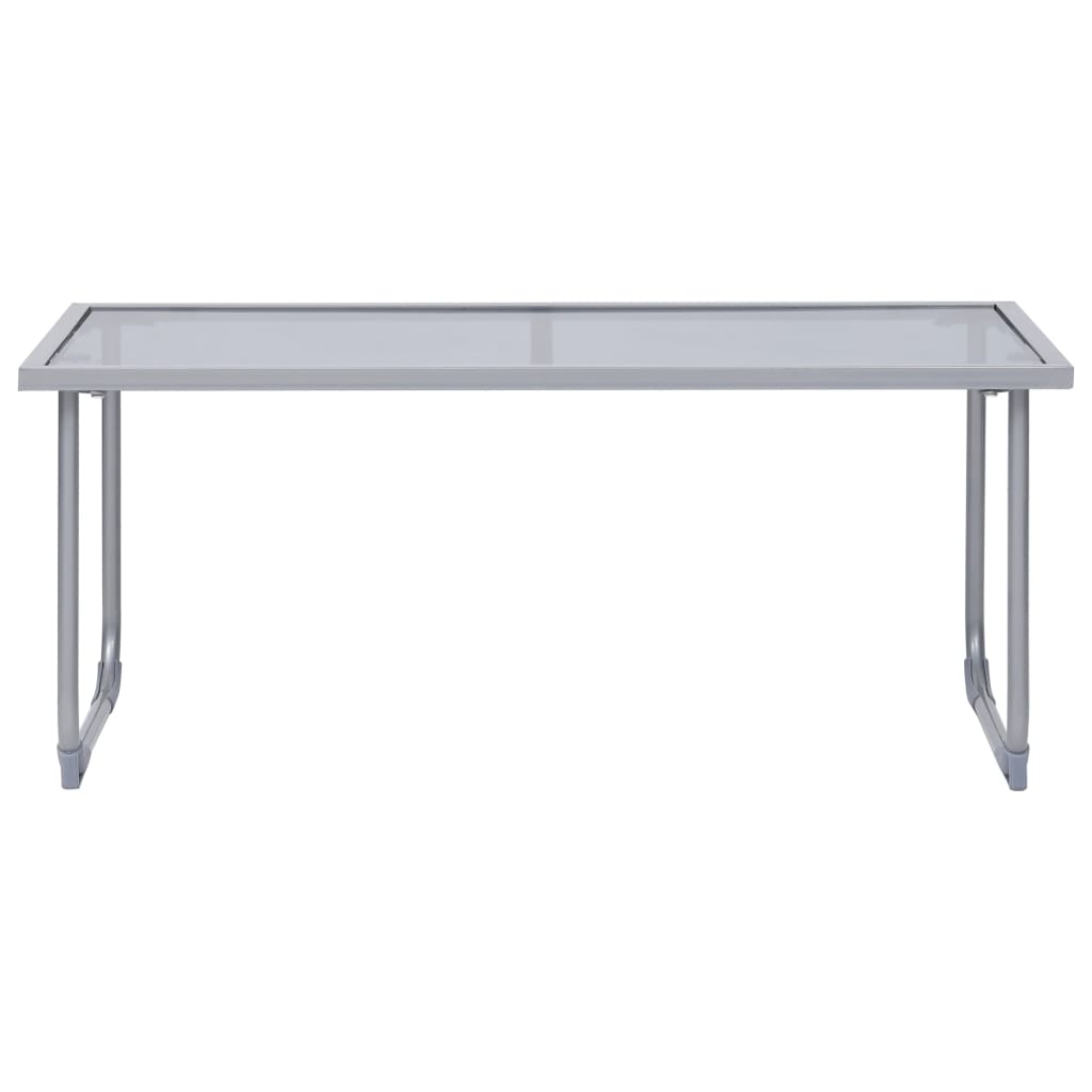 vidaXL Ensemble de meubles de jardin 4 pcs Tissu et acier Noir