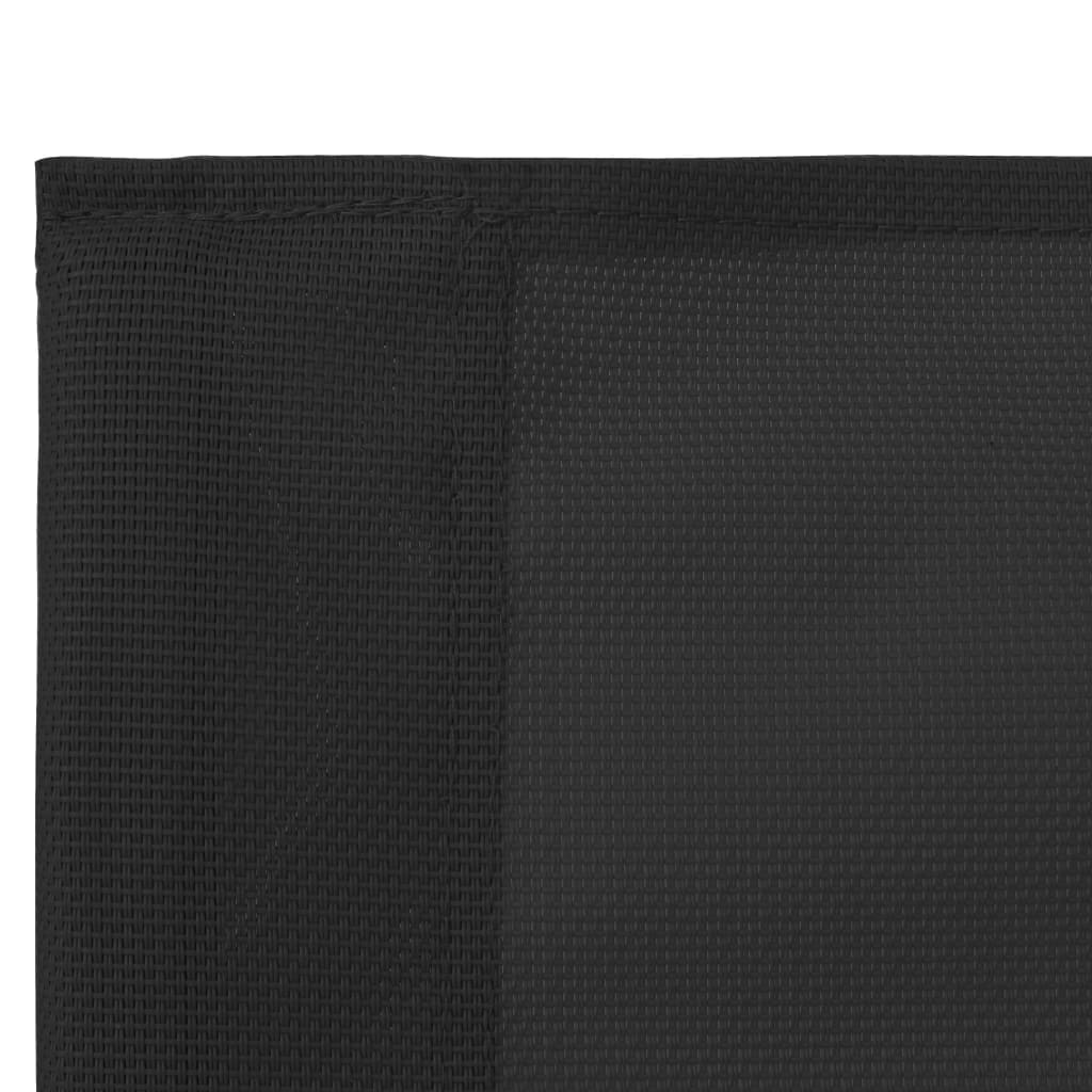 vidaXL Ensemble de meubles de jardin 4 pcs Tissu et acier Noir