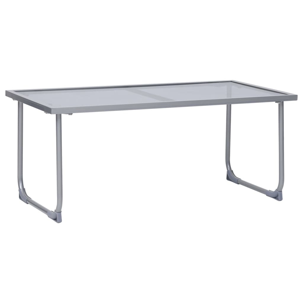 vidaXL Ensemble de jardin 4 pcs Tissu et acier Crème