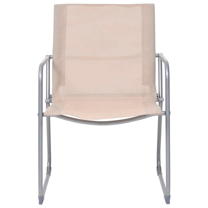 vidaXL Ensemble de jardin 4 pcs Tissu et acier Crème