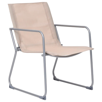 vidaXL Ensemble de jardin 4 pcs Tissu et acier Crème