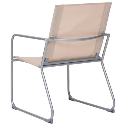 vidaXL Ensemble de jardin 4 pcs Tissu et acier Crème