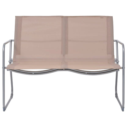 vidaXL 4-tlg. Garten-Lounge-Set Stoff und Stahl Taupe