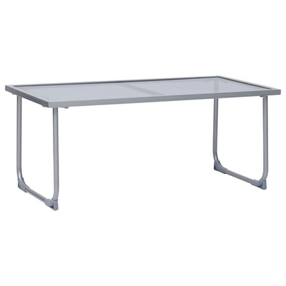 vidaXL 4-tlg. Garten-Lounge-Set Stoff und Stahl Taupe