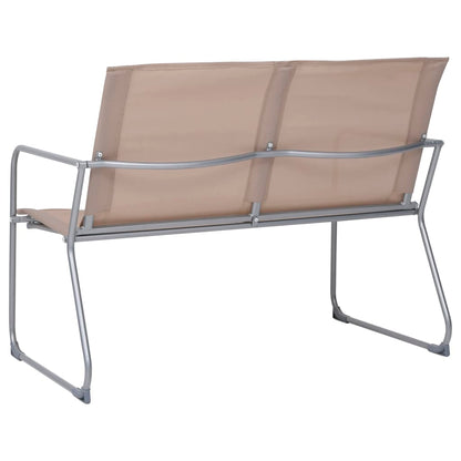 vidaXL 4-tlg. Garten-Lounge-Set Stoff und Stahl Taupe