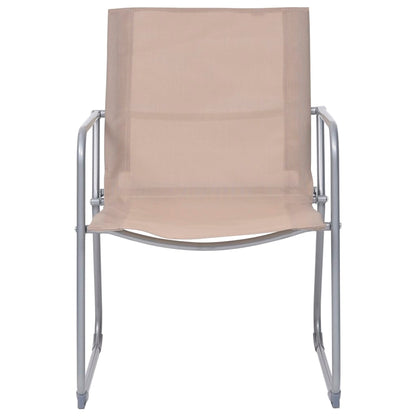 vidaXL 4-tlg. Garten-Lounge-Set Stoff und Stahl Taupe
