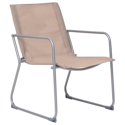 vidaXL 4-tlg. Garten-Lounge-Set Stoff und Stahl Taupe