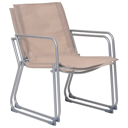 vidaXL 4-tlg. Garten-Lounge-Set Stoff und Stahl Taupe