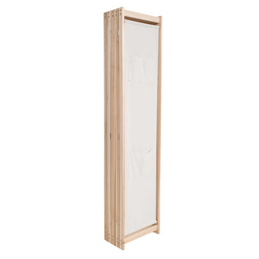 vidaXL 5-teiliger Raumteiler Creme 200 x 170 x 4 cm Stoff