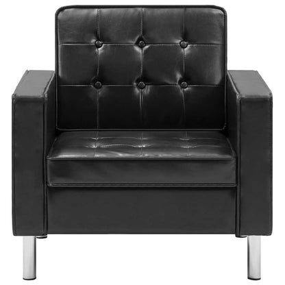 vidaXL Sessel Schwarz 75x70x75 cm Kunstleder