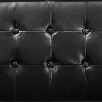 vidaXL Sessel Schwarz 75x70x75 cm Kunstleder