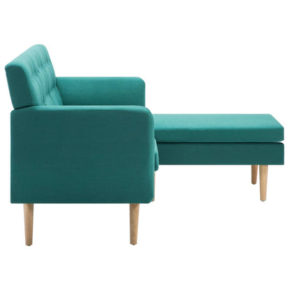 vidaXL Sofa L-Form Stoff 171,5x138x81,5 cm Grün