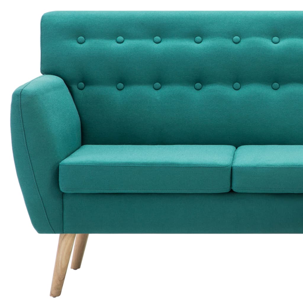 vidaXL Sofa L-Form Stoff 171,5x138x81,5 cm Grün