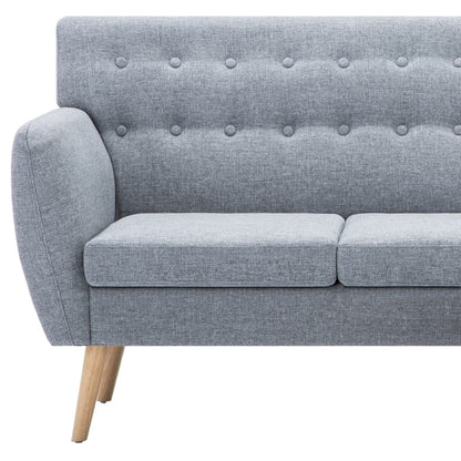 vidaXL Sofa L-Form Stoff 171,5x138x81,5 cm Hellgrau