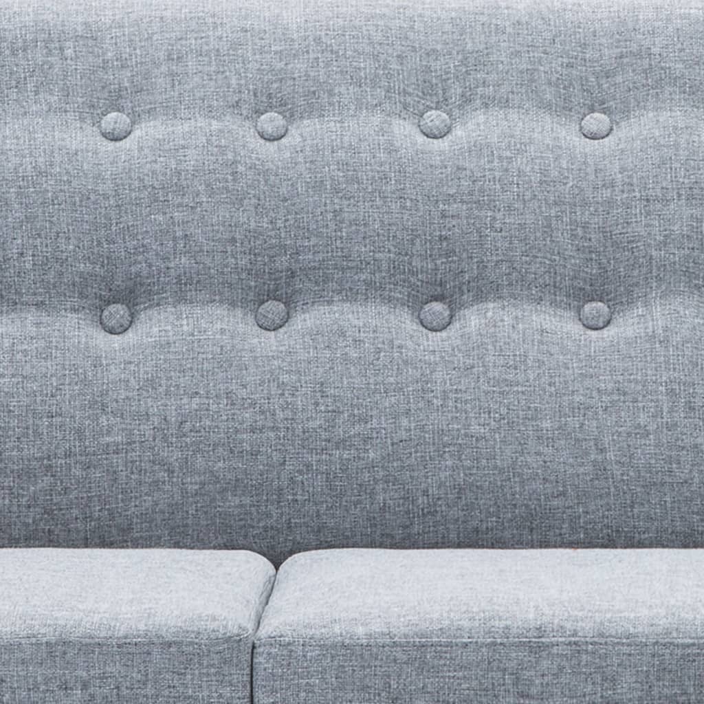 vidaXL Sofa L-Form Stoff 171,5x138x81,5 cm Hellgrau