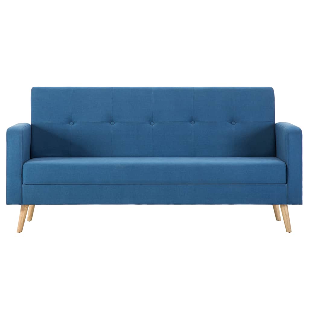 vidaXL Sofa Stoff Blau