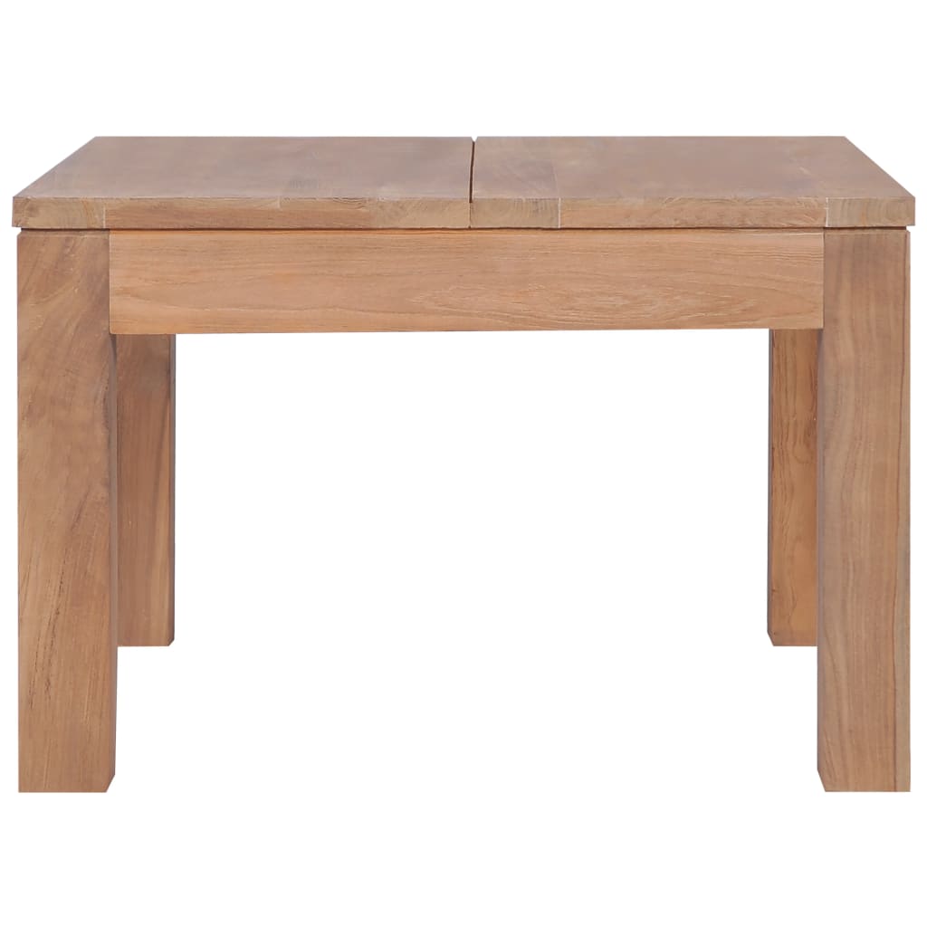 vidaXL Table basse en teck massif naturel 60x60x40 cm