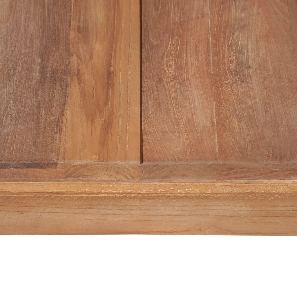 vidaXL Table basse en teck massif naturel 60x60x40 cm