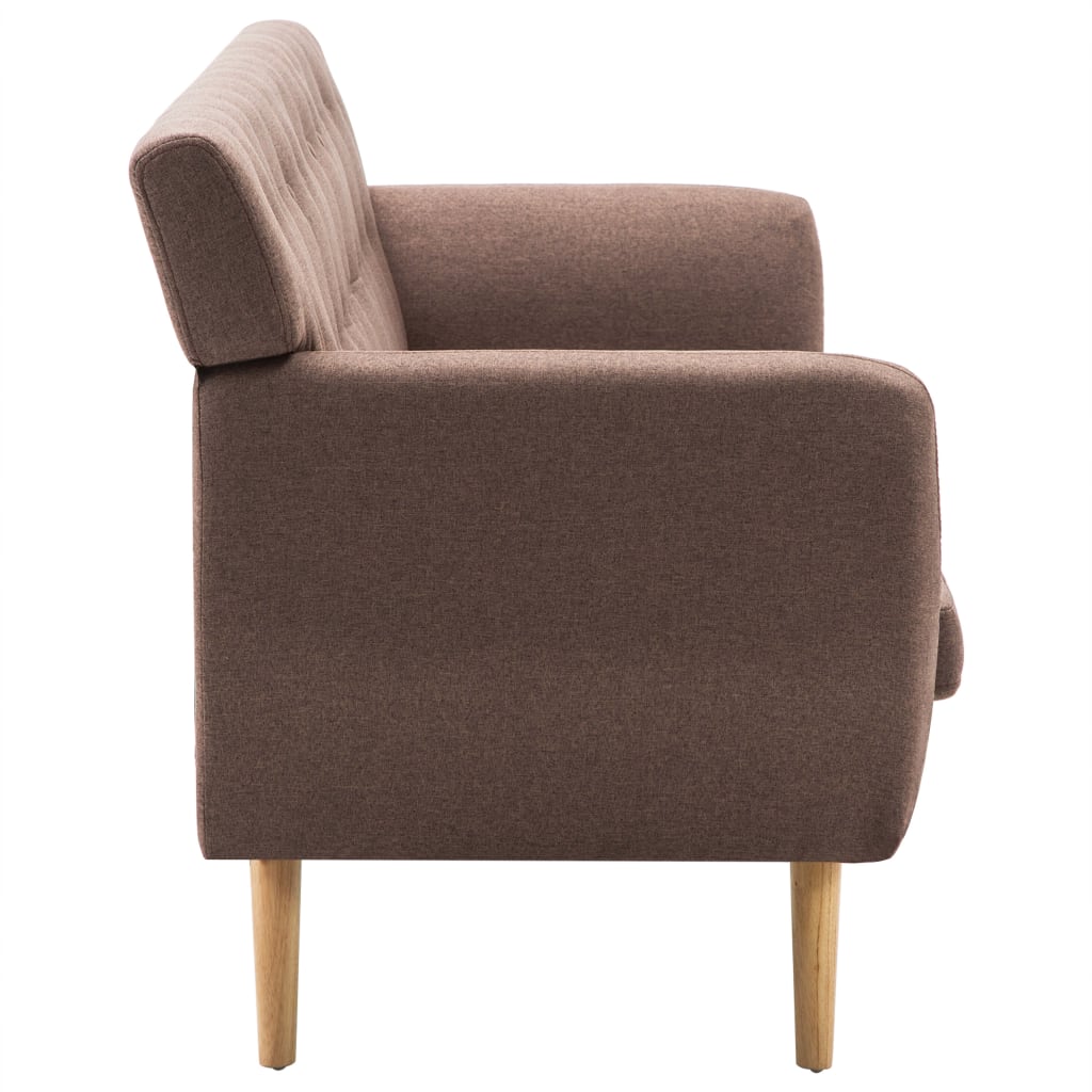 vidaXL 3-Sitzer-Sofa Stoff 172x70x82 cm Braun