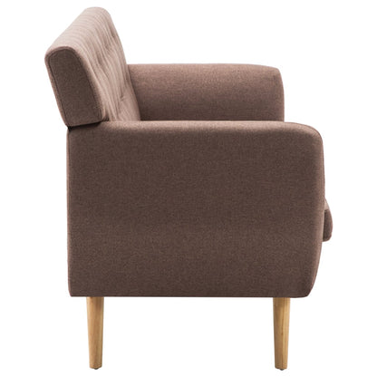 vidaXL 3-Sitzer-Sofa Stoff 172x70x82 cm Braun